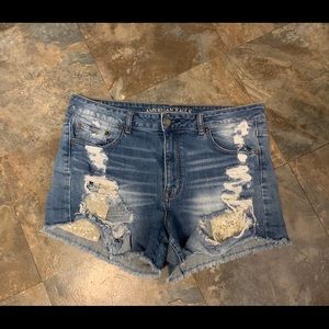 American Eagle AE Size 14 peekaboo Jean Shorts